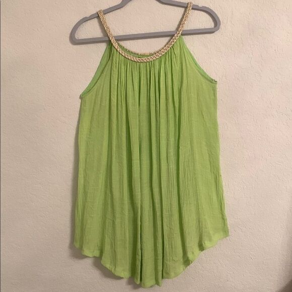Noveaumonde Green Sleeveless Women's Top Mini Dress Size M/L - Picture 1 of 5